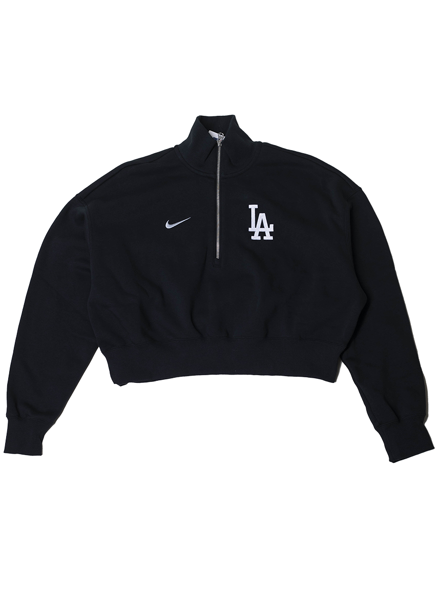 Mitchell &amp; Ness 01N9-00A-LD-LMW Fanatics Nike Los Angeles Dodgers Phoenix crop QTR zip