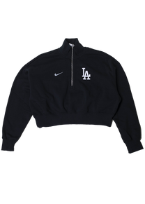 Mitchell &amp; Ness Fanatics Nike Los Angeles Dodgers Phoenix Crop QTR Zip 01N9-00A-LD-LMW