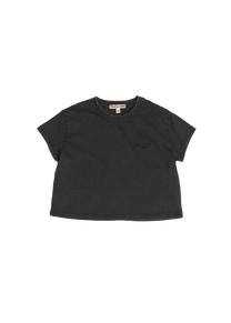 Dangerous Minds W' Tonal black crop tshirt