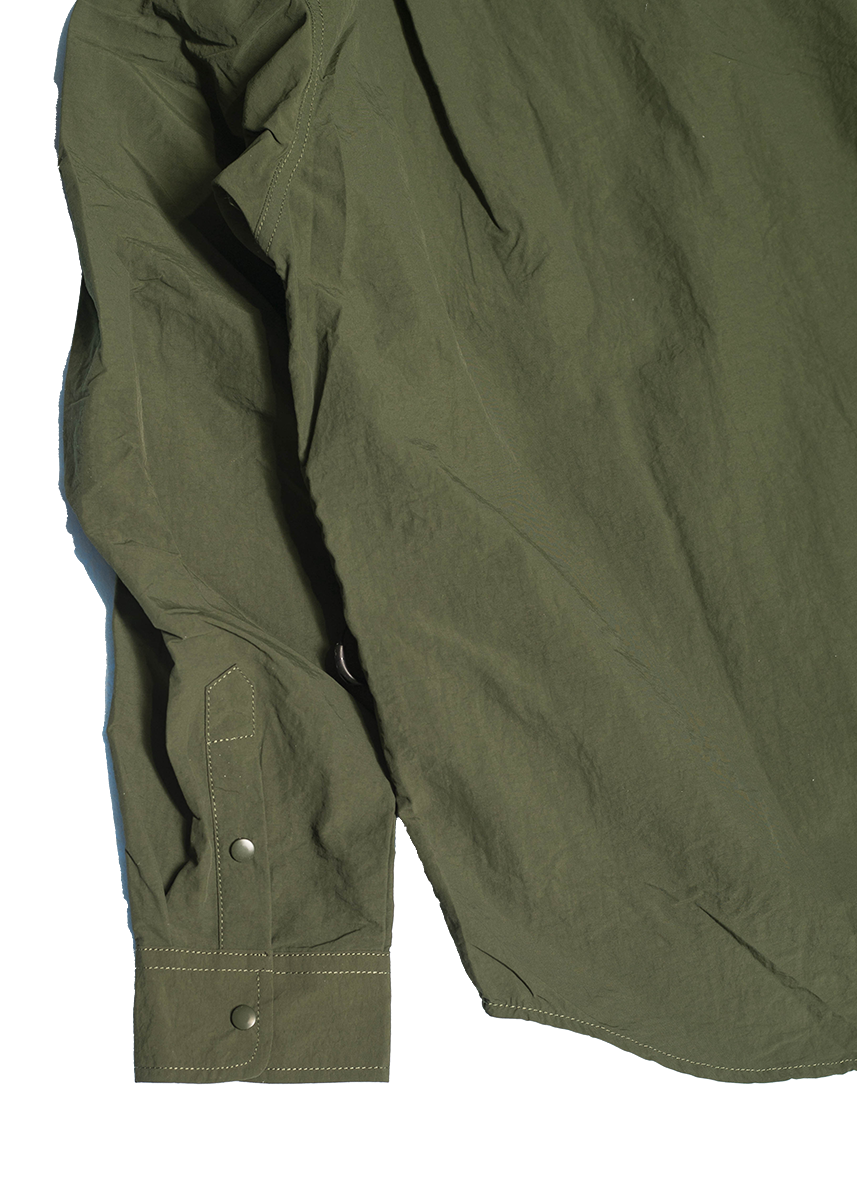 Dangerous Minds olive green overshirt