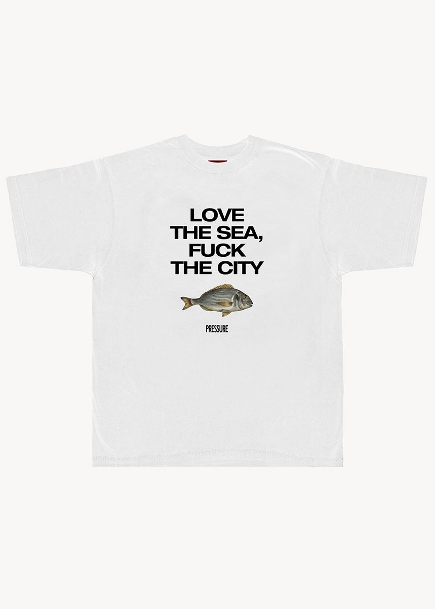 Pressure Love The Sea white tshirt
