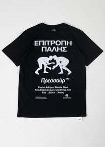 Pressure Agia Marina Epitropi Palis black tshirt