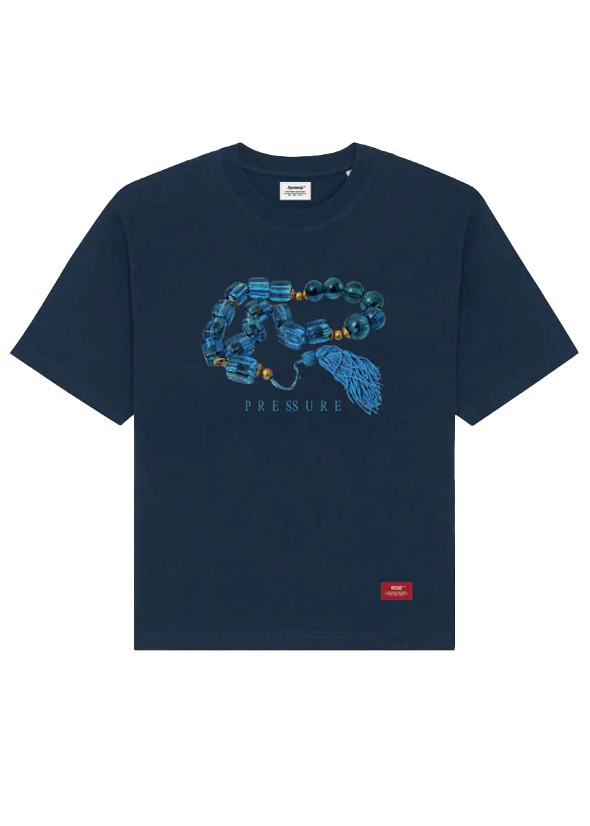 Pressure Kompoloi navy blue tee