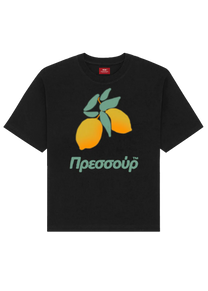 Pressure Blur Lemon black tee