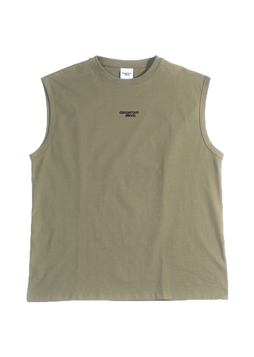 Dangerous Minds olive sleeveless tee