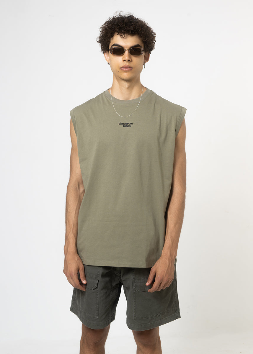 Dangerous Minds sleeveless olive tee