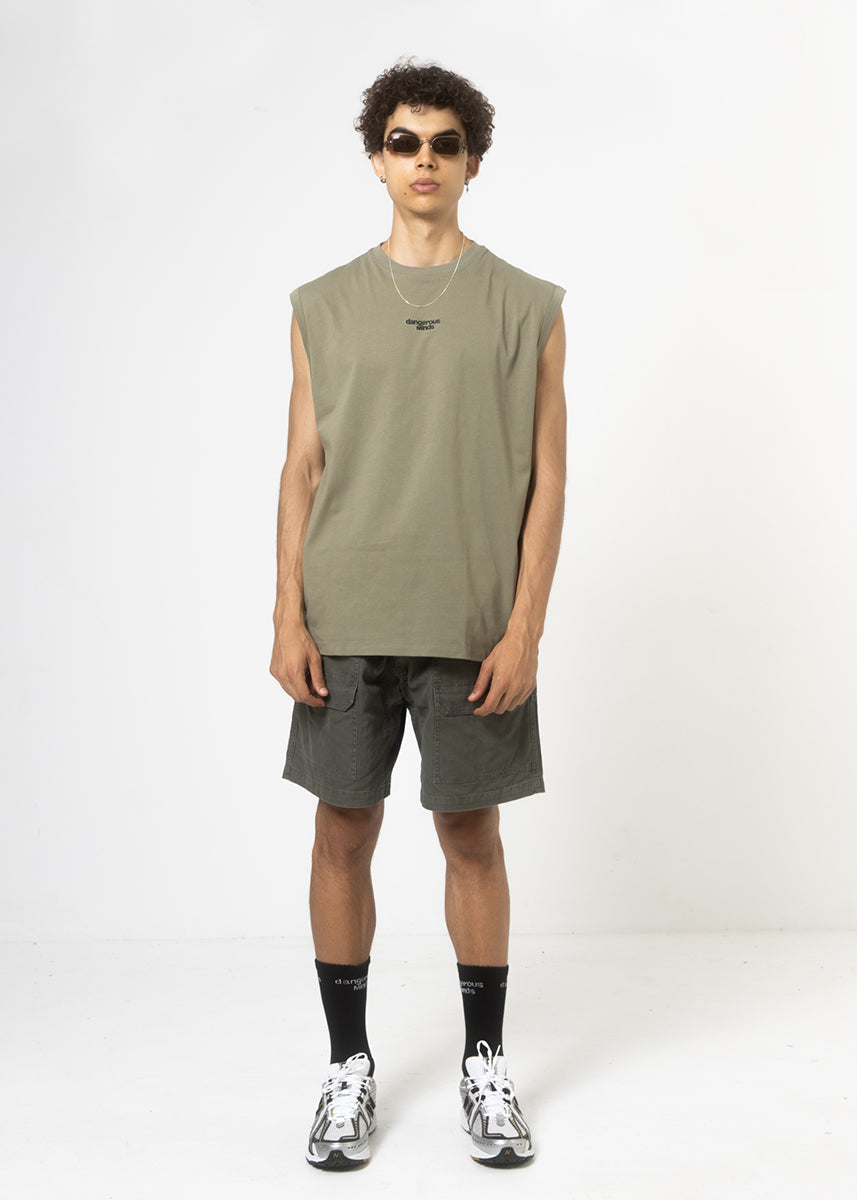 Dangerous Minds sleeveless olive tee