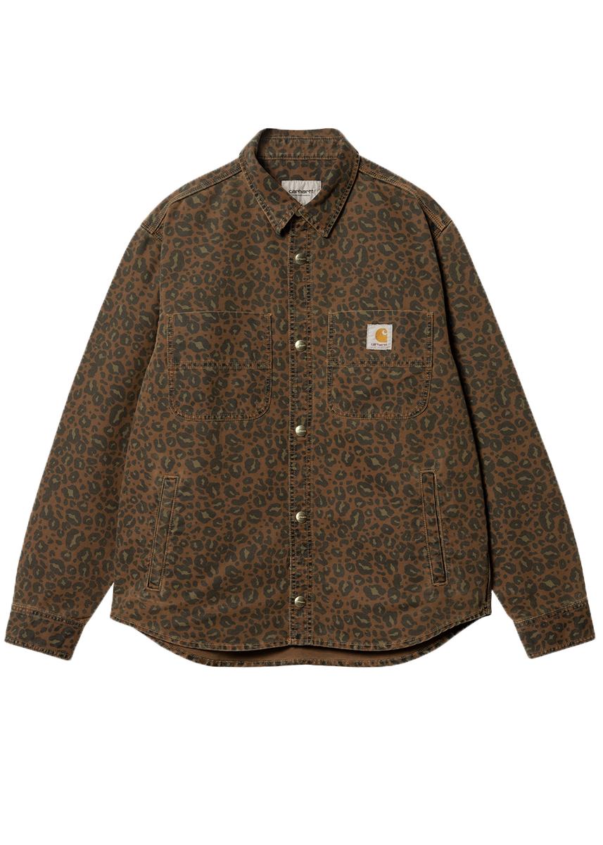 Carhartt WIP I033767 Conro camo tamarind shirt jacket