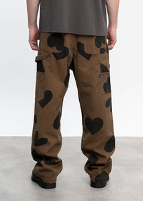 Dangerous Minds 805 Heart Double Knee brown pants