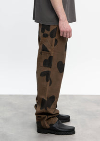 Dangerous Minds 805 Heart Double Knee brown pants