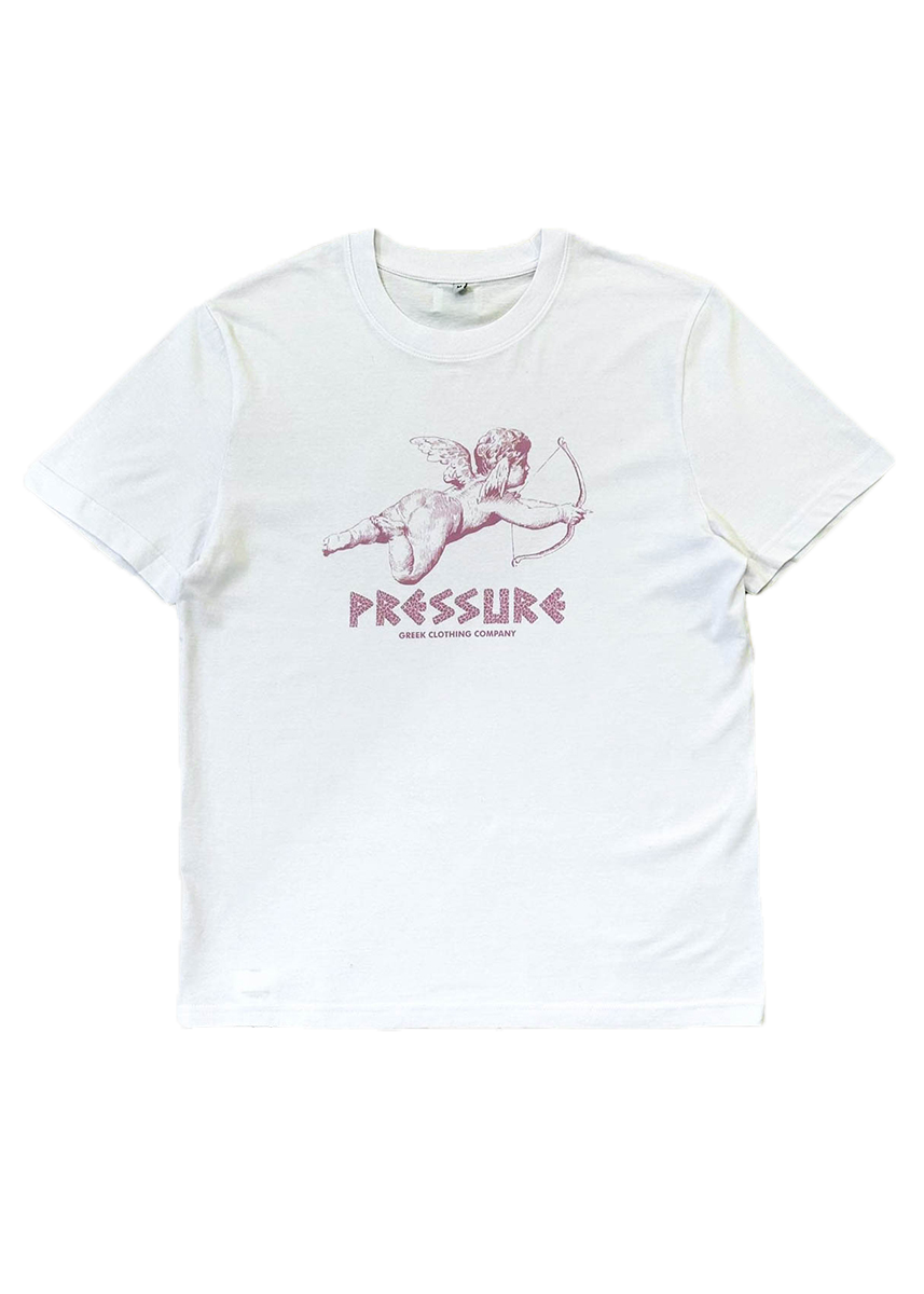 Pressure Angelos white pink tshirt