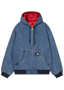 Carhartt WIP I035966 OG Active 50th Anniversary Edition denim blue/USA red stone bleached jacket