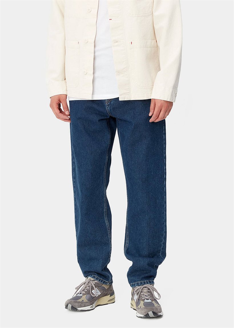 Carhartt WIP I029208 Newel cotton blue stone washed pants