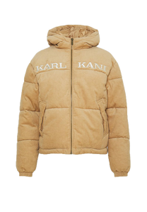 Karl Kani KW213-025 KK Retro Corduroy sand hooded puffer jacket