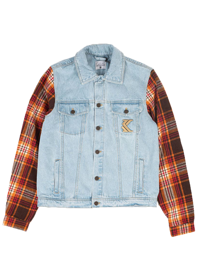Karl Kani KM213-025 KK Retro Patch light blue denim jacket