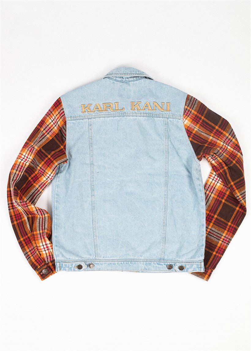 Karl Kani KM213-025 KK Retro Patch light blue denim jacket