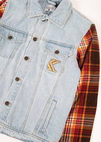 Karl Kani KM213-025 KK Retro Patch light blue denim jacket