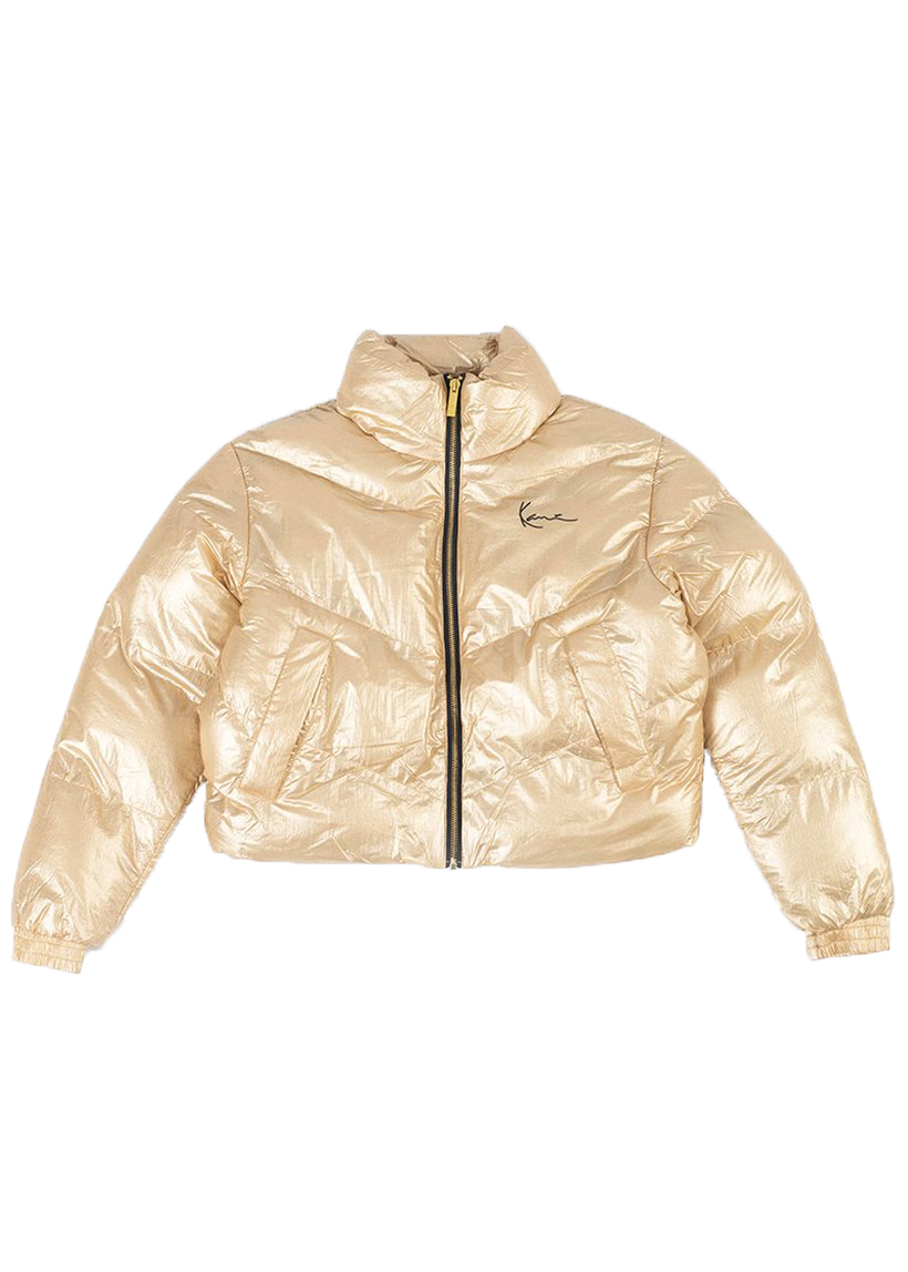 Karl Kani KW213-008 KK Chest Signature gold puffer