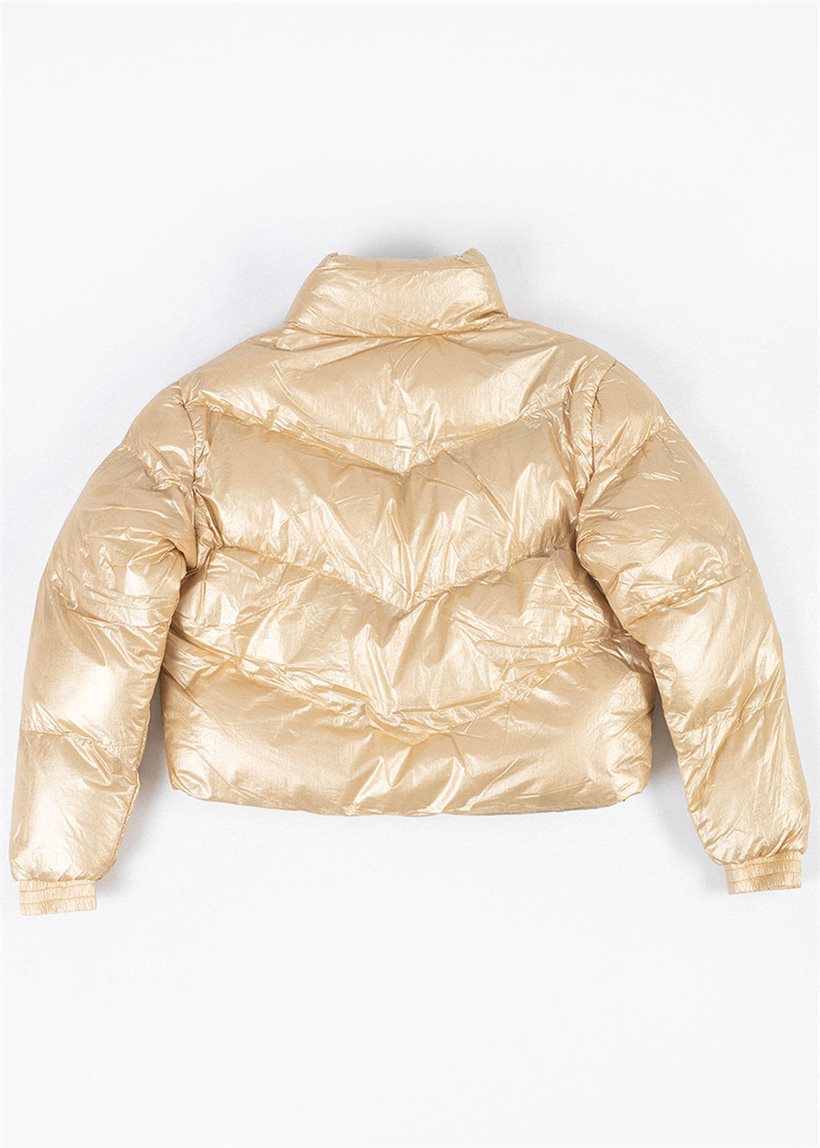 Karl Kani KW213-008 KK Chest Signature gold puffer