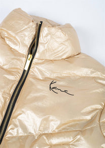 Karl Kani KW213-008 KK Chest Signature gold puffer