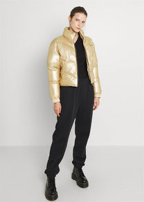 Karl Kani KW213-008 KK Chest Signature gold puffer