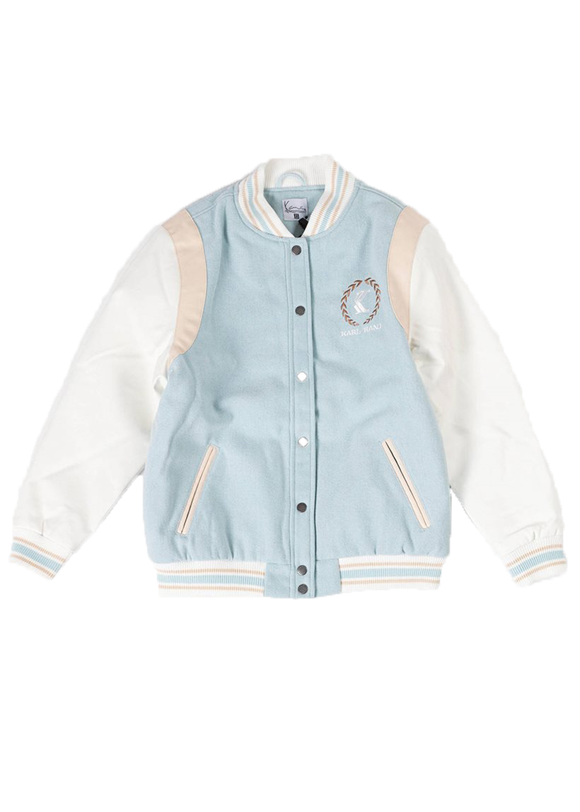 Karl Kani KW223-069 KK Retro Emblem blue college jacket
