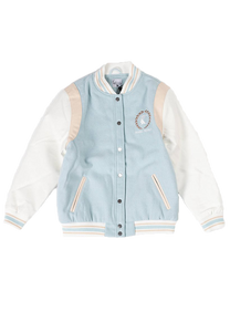 Karl Kani KW223-069 KK Retro Emblem blue college jacket