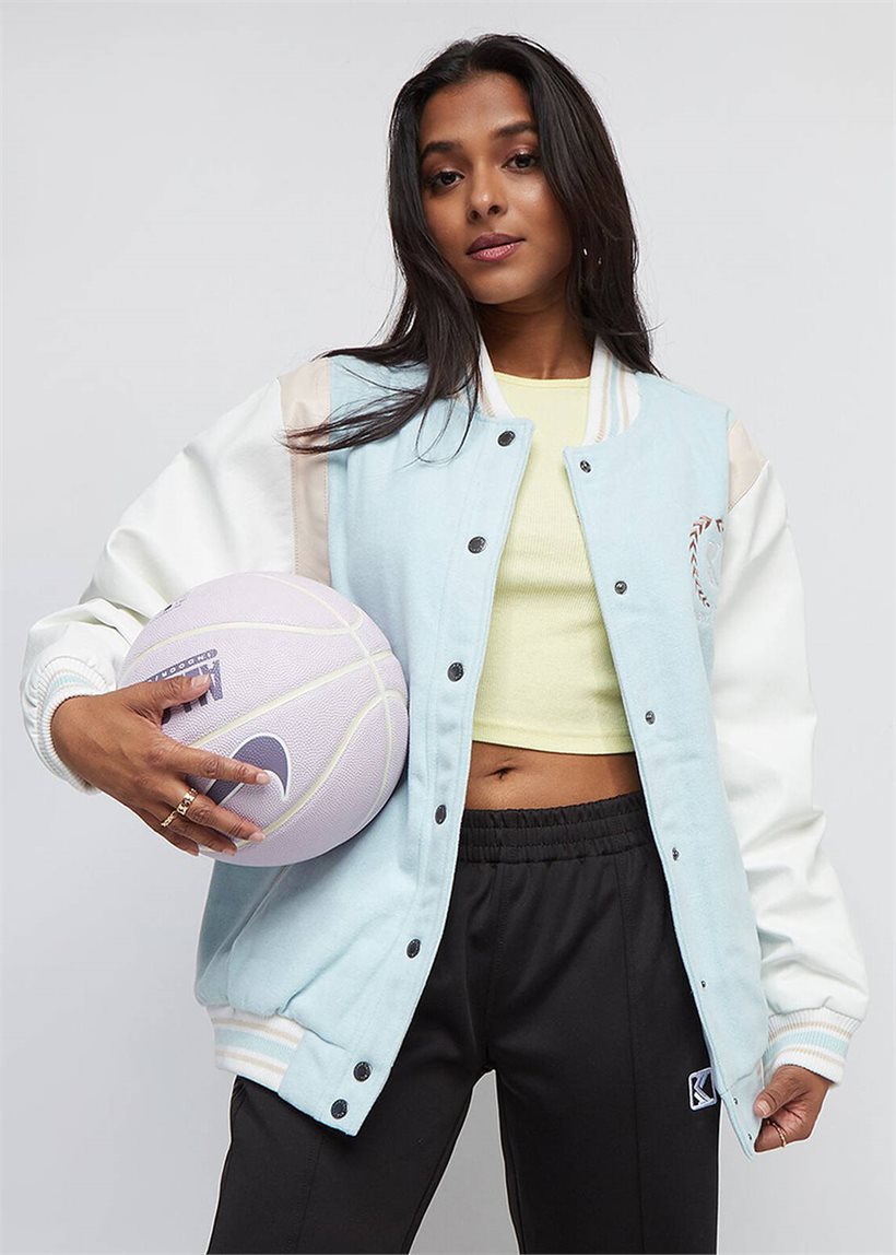 Karl Kani KW223-069 KK Retro Emblem blue college jacket