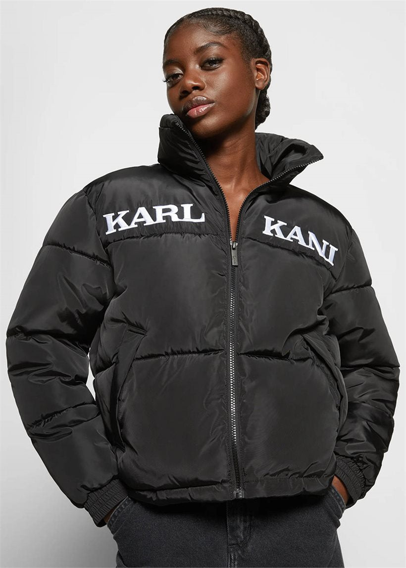 KARL KANI KW-JK012-001 Retro essential puffer jacket black
