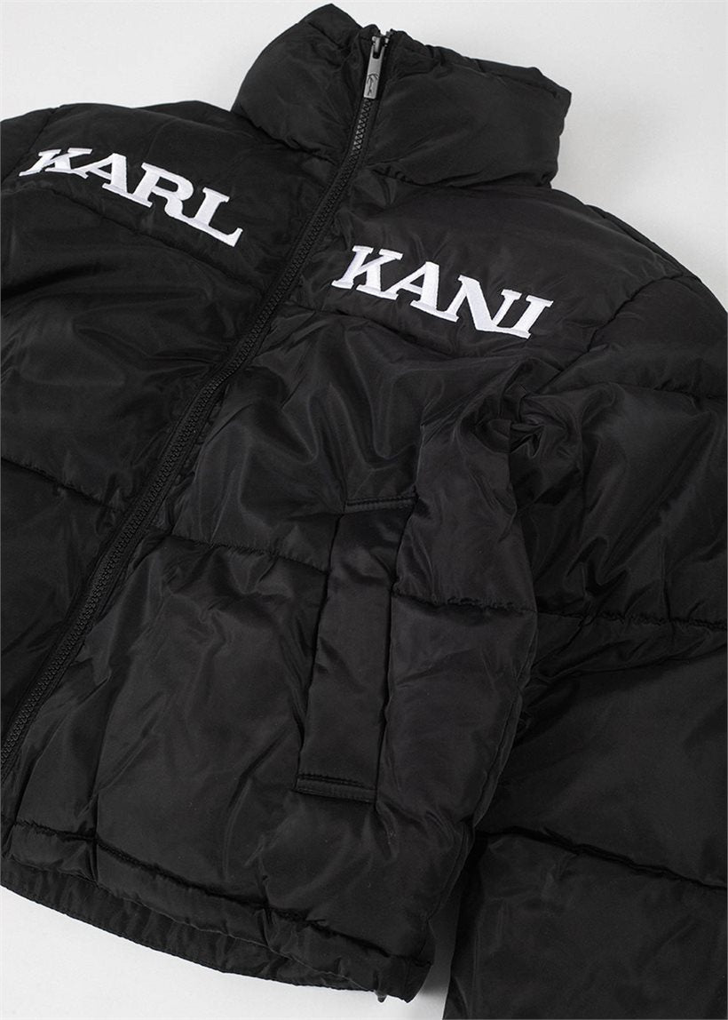 Karl Kani KW-JK012-001 Retro Essential black puffer jacket