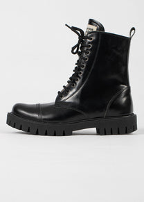 Dangerous Minds 895 black leather high boots