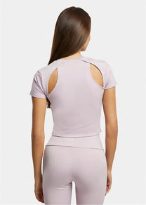 Karl Kani KW231-016 KK Small Retro shiny jersey lavender cut out tshirt
