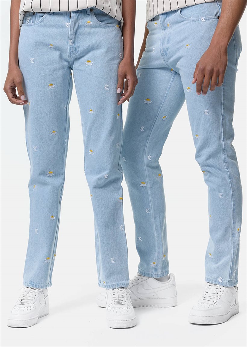 Karl Kani KU231-066 Small Signature Daisy straight five pocket jeans