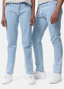 Karl Kani KU231-066 Small Signature Daisy straight five pocket jeans