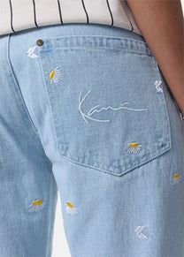 Karl Kani KU231-066 Small Signature Daisy straight five pocket jeans
