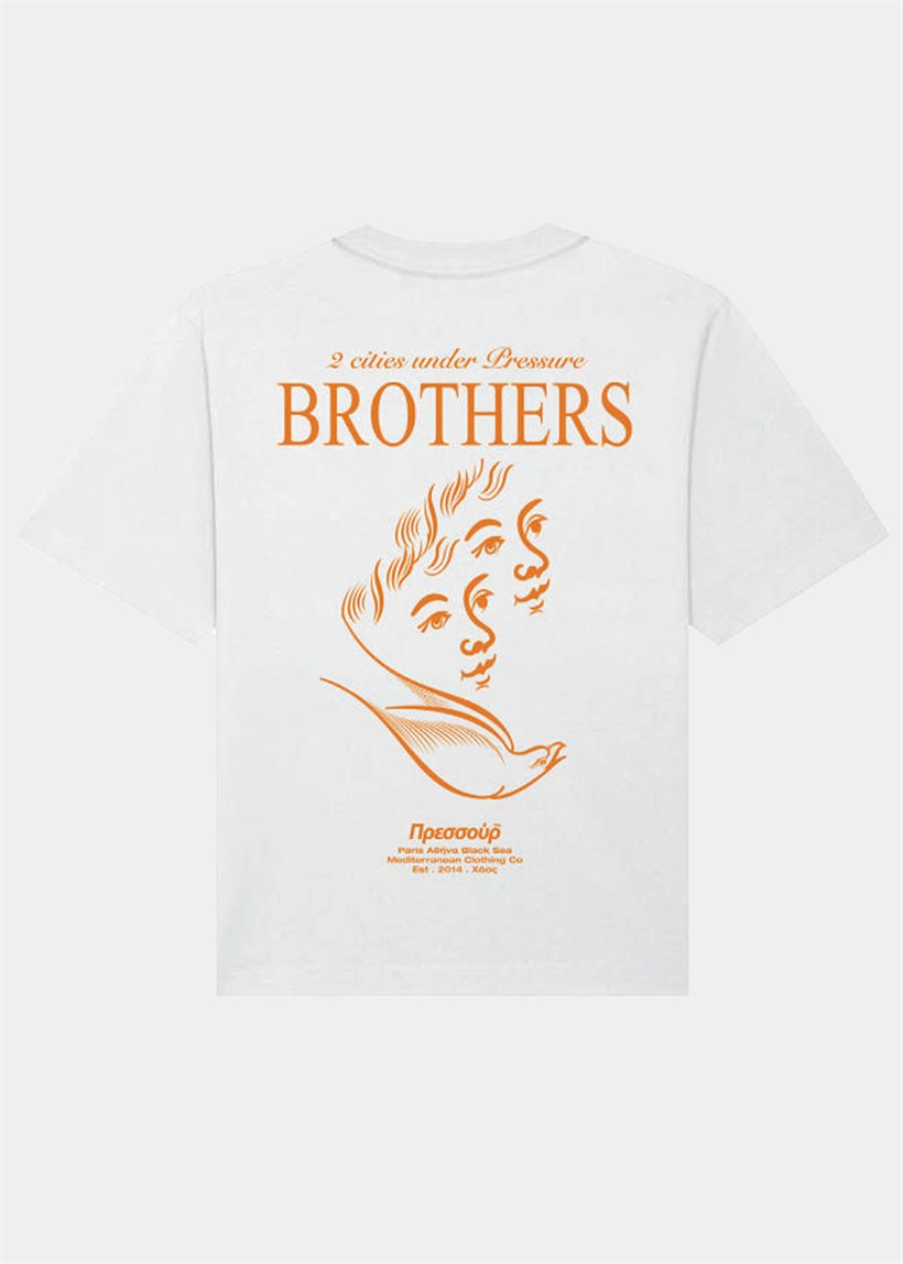 Pressure Brothers white tee
