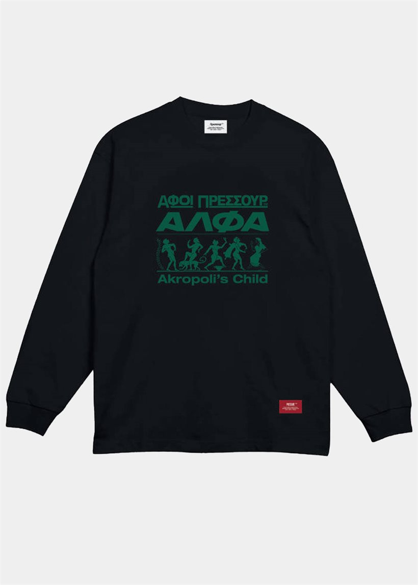 Pressure Akropolis Child black longsleeve