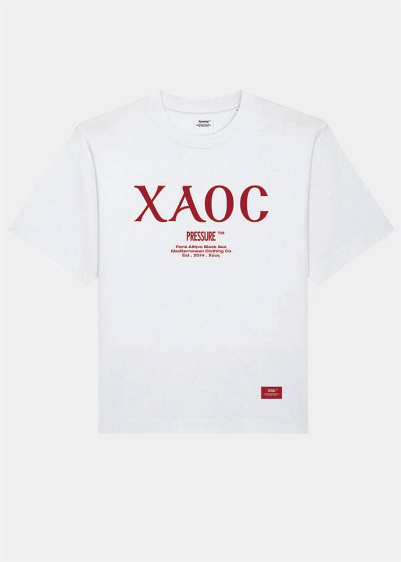 Pressure Xaos white tee