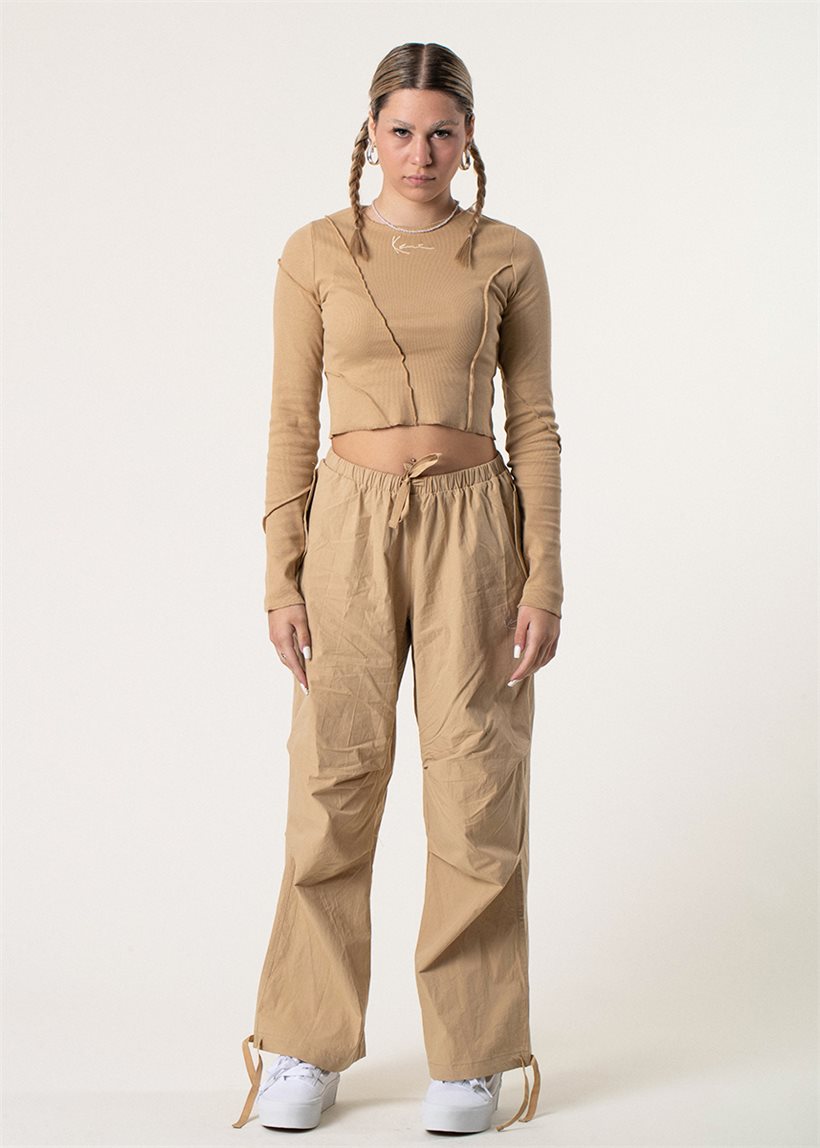 KARL KANI KW233-018 KK Small signature parachute pants sand