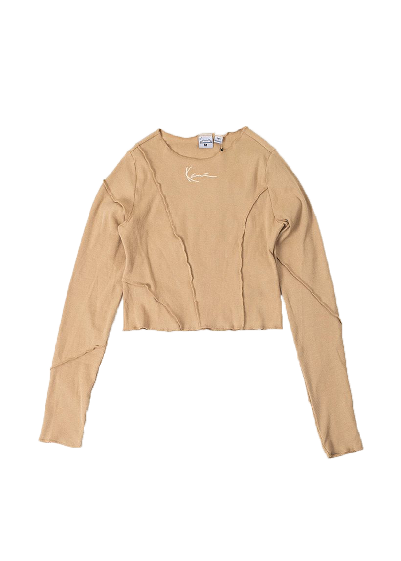 Karl Kani KW233-037 KK Small Signature beige rib LS