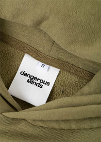Dangerous Minds military olive oversized hoodie