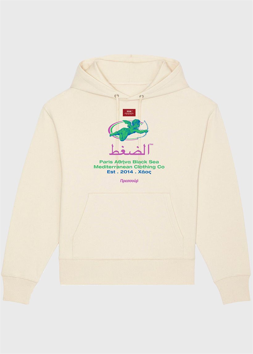 Pressure New Angel natural raw hoodie