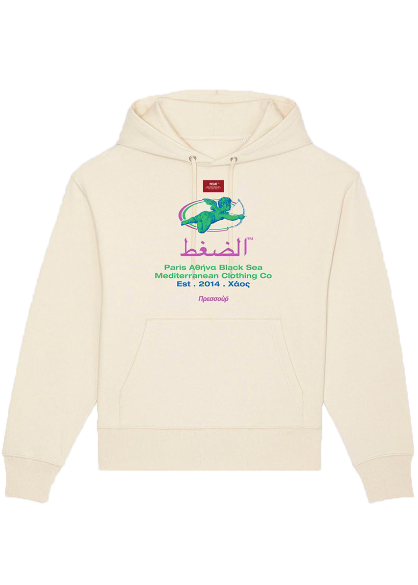 Pressure New Angel natural raw hoodie