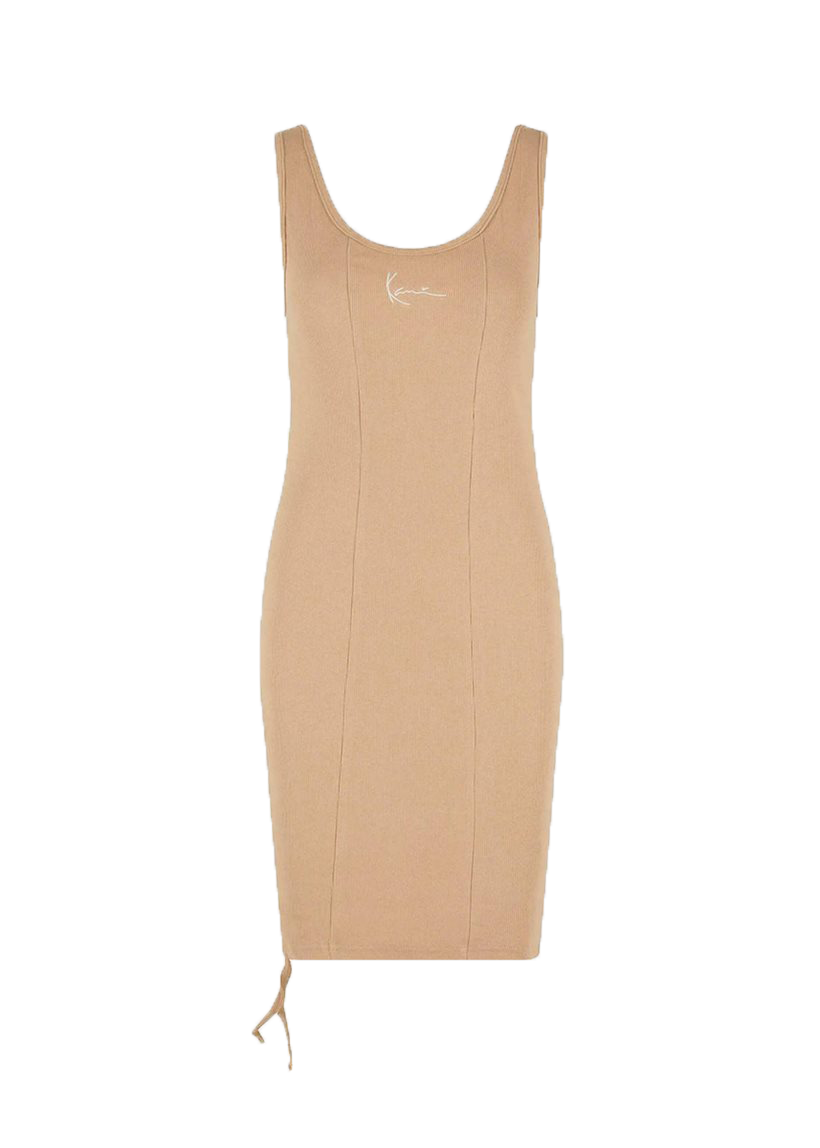 Karl Kani KW241-032 KK Small Signature sand gathering rib dress