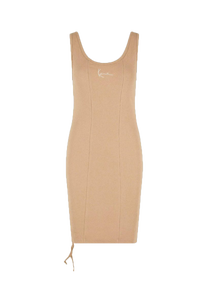 Karl Kani KW241-032 KK Small Signature sand gathering rib dress