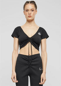 KARL KANI KW241-041 KK OG Gathering crop tee black