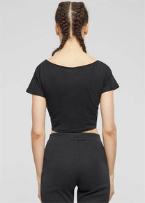 KARL KANI KW241-041 KK OG Gathering crop tee black