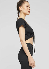 KARL KANI KW241-041 KK OG Gathering crop tee black