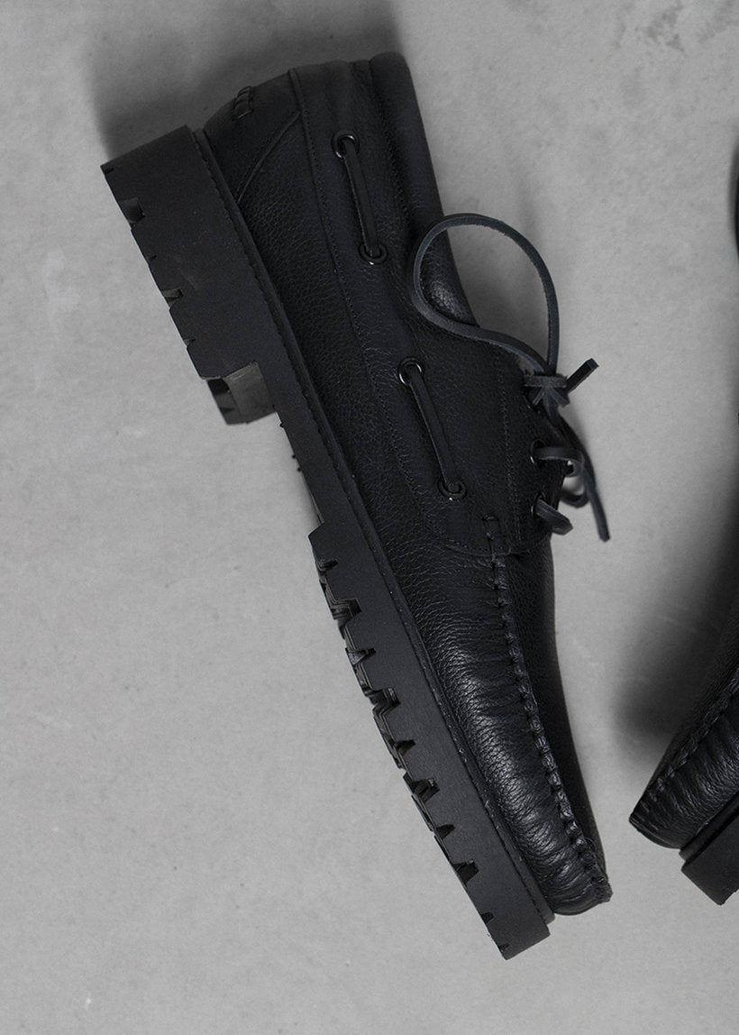 DANGEROUS MINDS 860 Black leather shoes