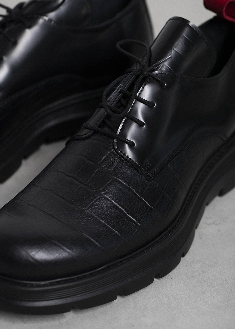 DANGEROUS MINDS 806 miso miso black leather shoes